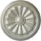 Ekena Millwork Olivia Ceiling Medallion (Fits Canopies up to 2 1/8"), Hand-Painted Flash Copper, 7 7/8"OD x 1 1/8"P CM07OLFCS - alternate 1